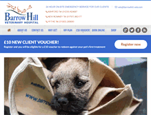 Tablet Screenshot of barrowhill-vets.com